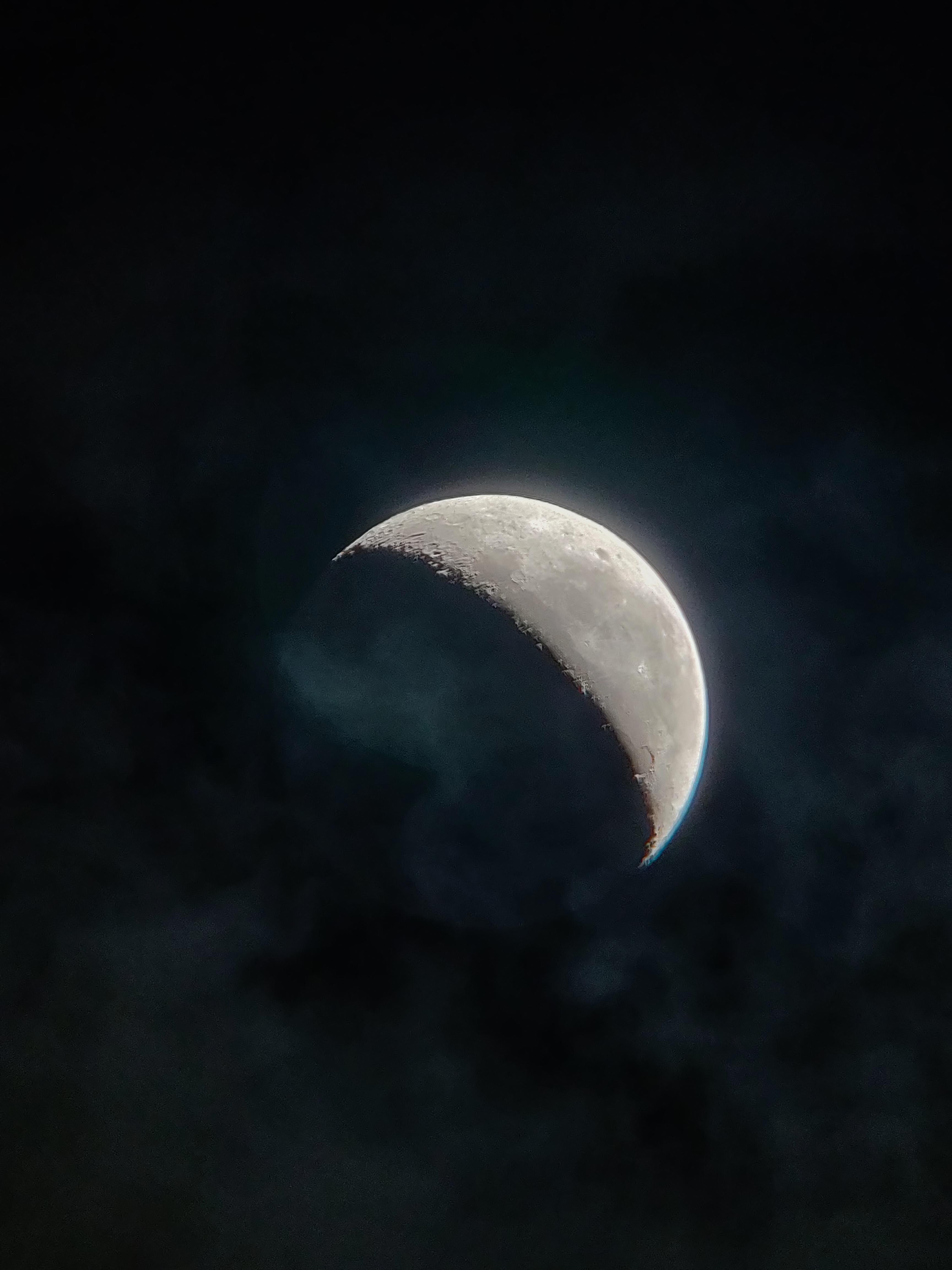 Moon on a cloudy night : r/telescopes