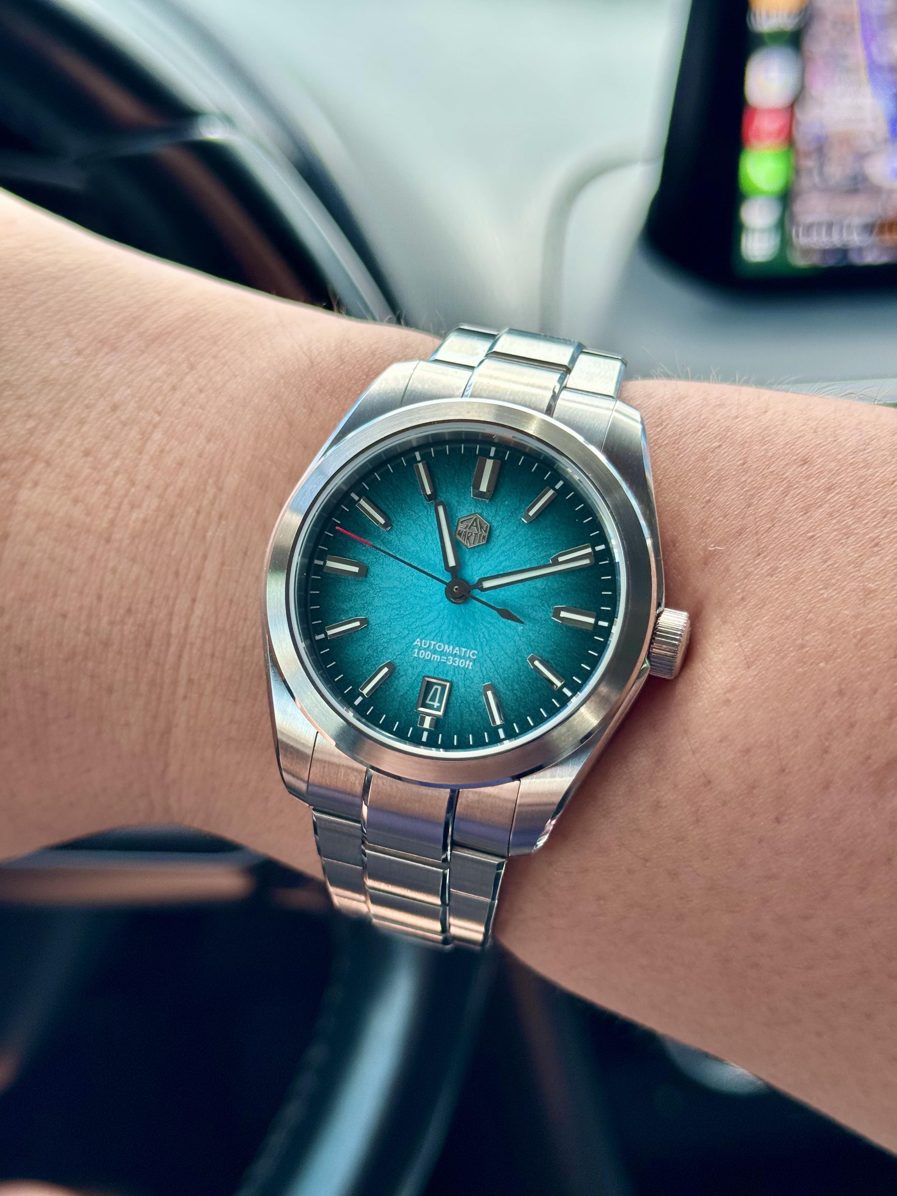 San Martin SN0144GX 39mm blue : r/ChineseWatches