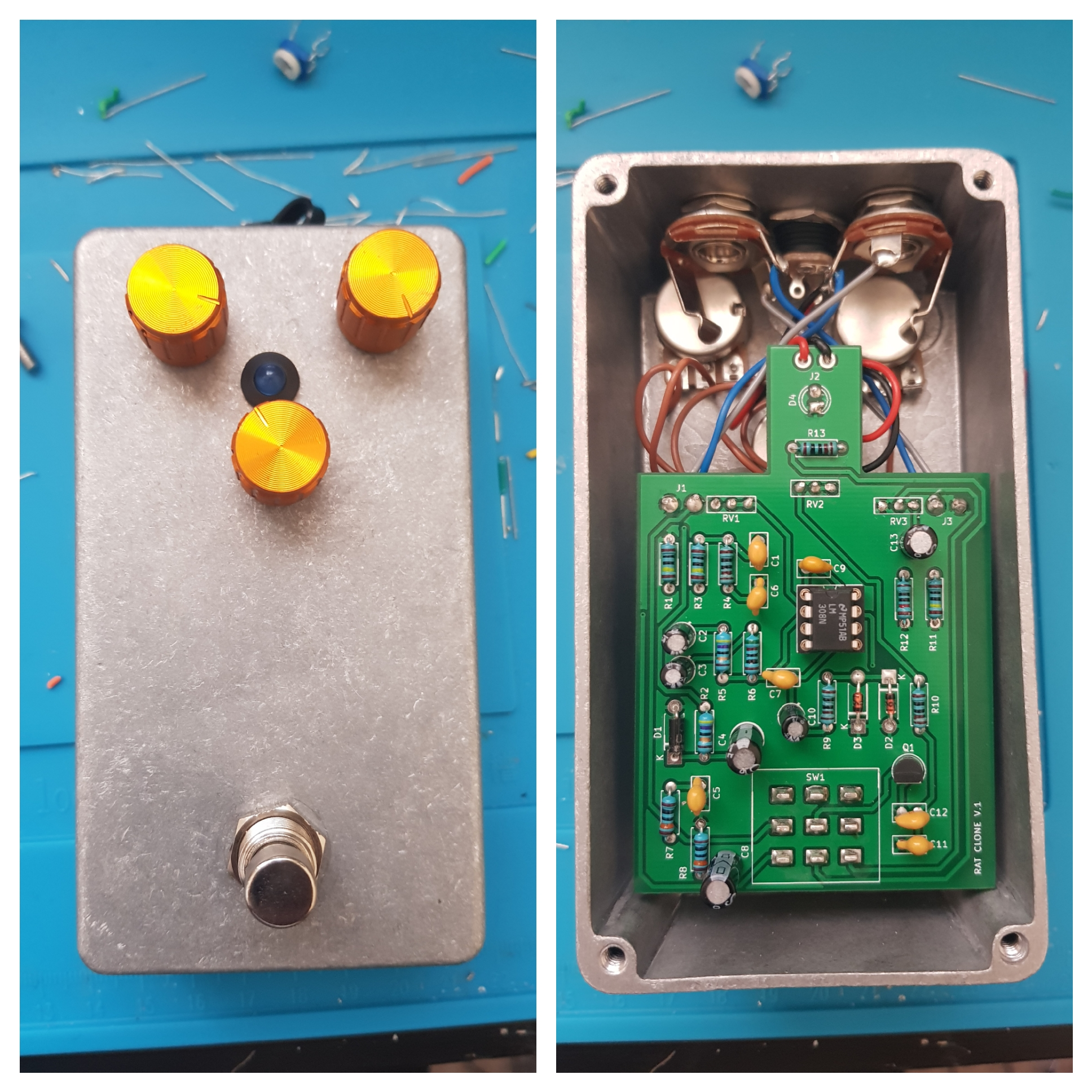 Just finished building this Proco RAT clone! : r/guitarpedals