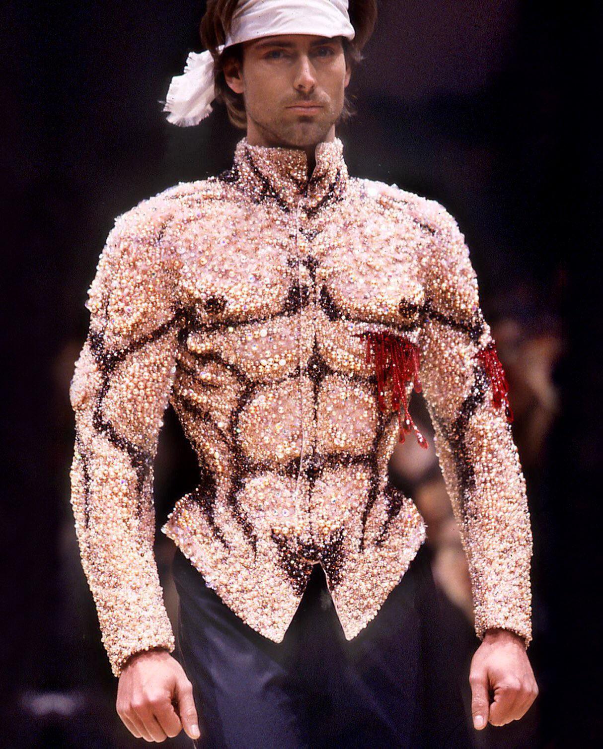 Vivienne Westwoods corset jacket named the “Martyr to Love