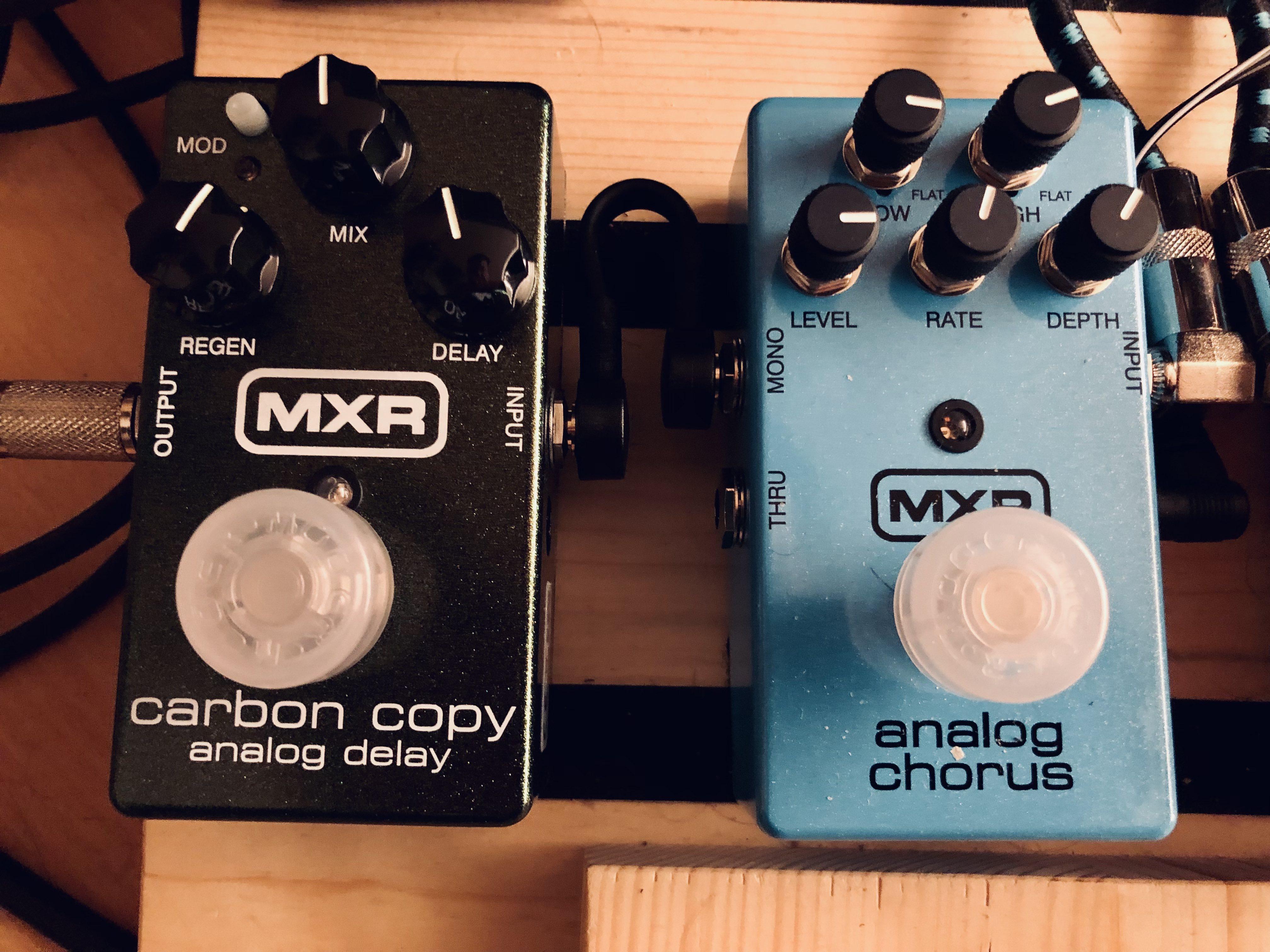 NPD] MXR Carbon Copy & Analog Chorus。どっちのペダルもすごく