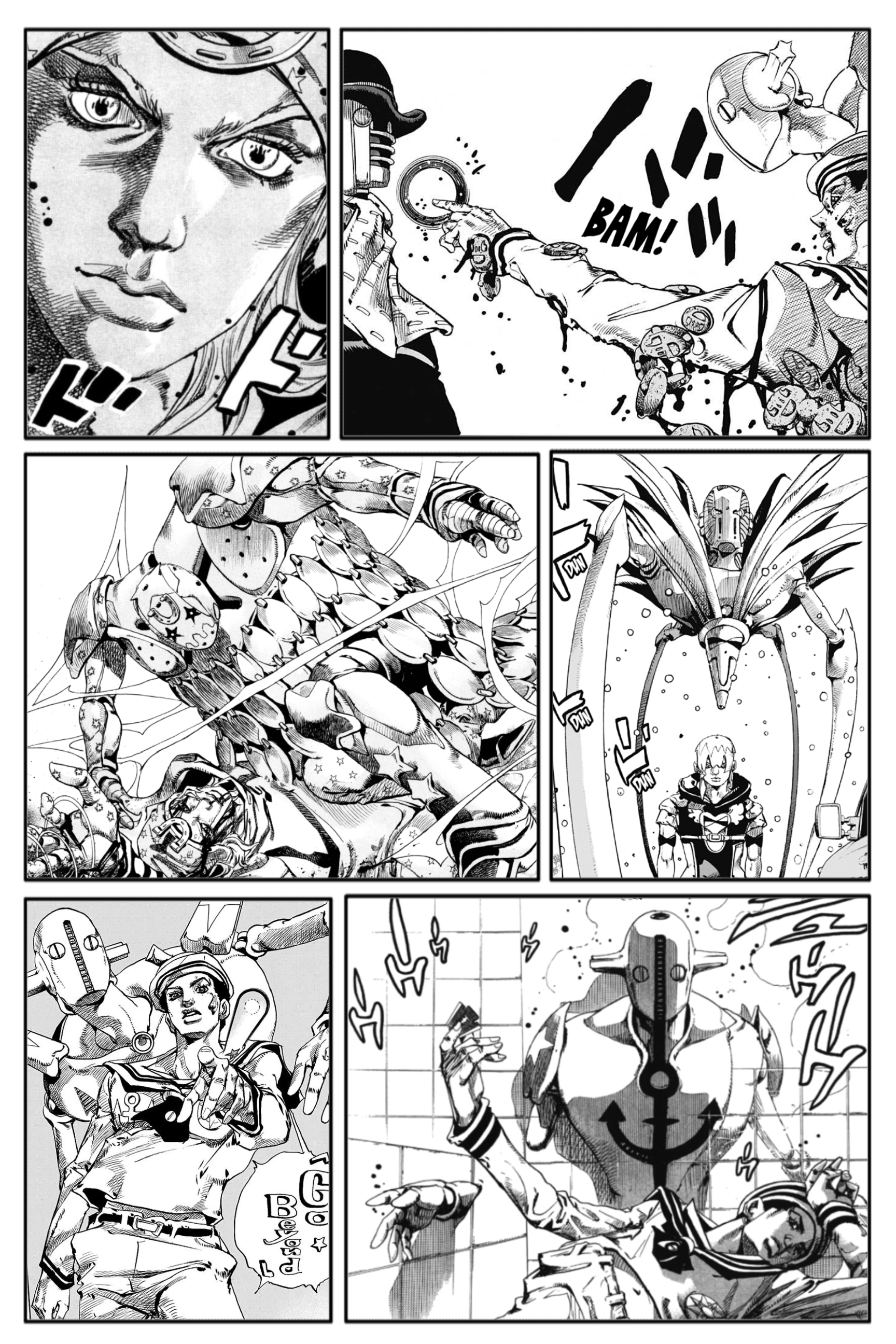 ジョジョのポスターを、7部から9部のパネルを参考に作りました。 : r