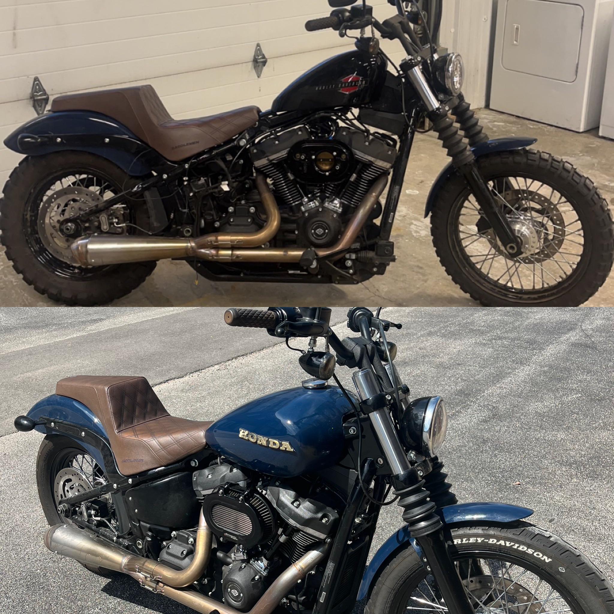 ピーナッツタンクにする？それともそのまま？ : r/Harley