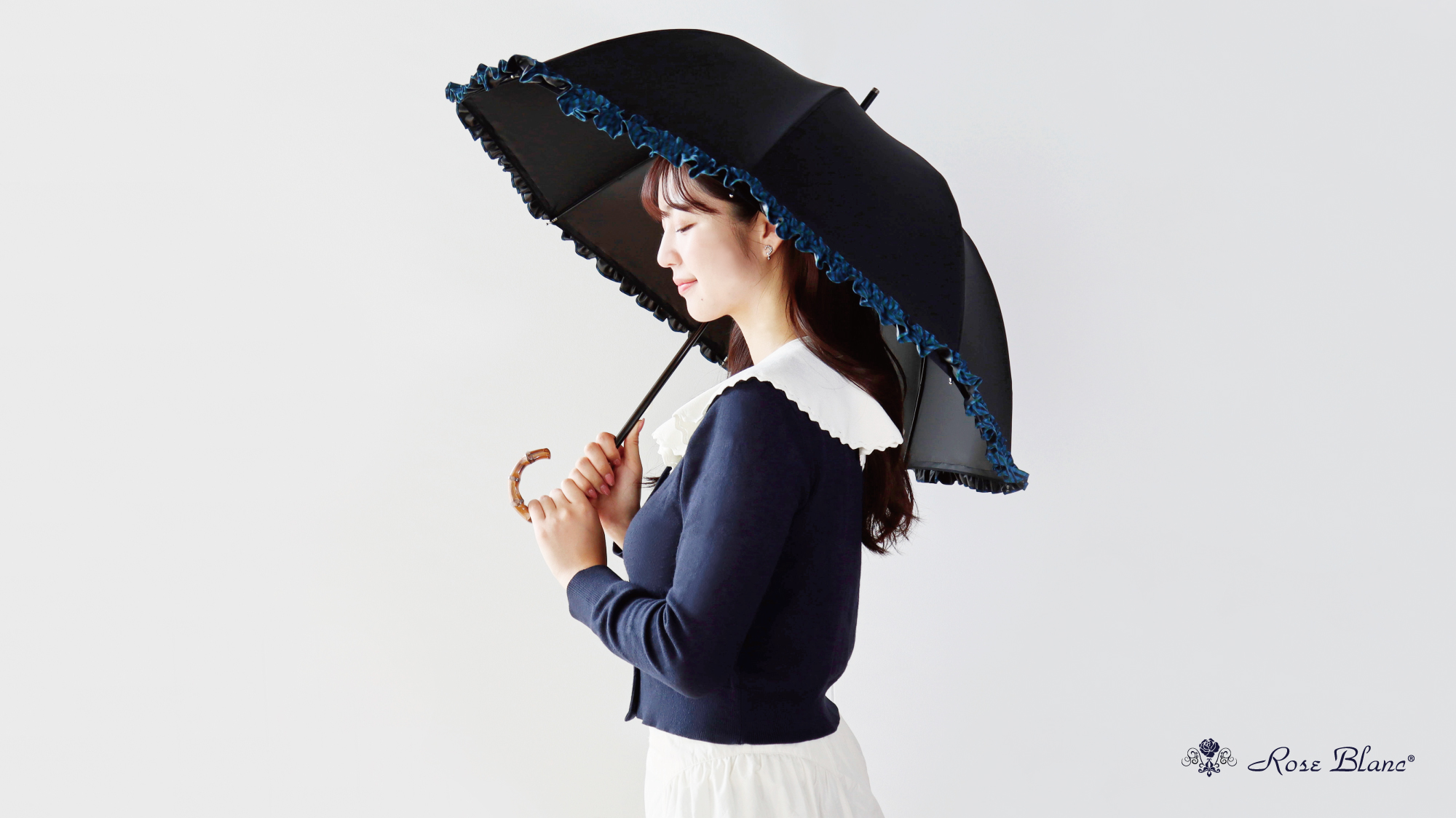 芦屋ロサブラン」100%遮光日傘ブランドとの コラボレーション再来！2色