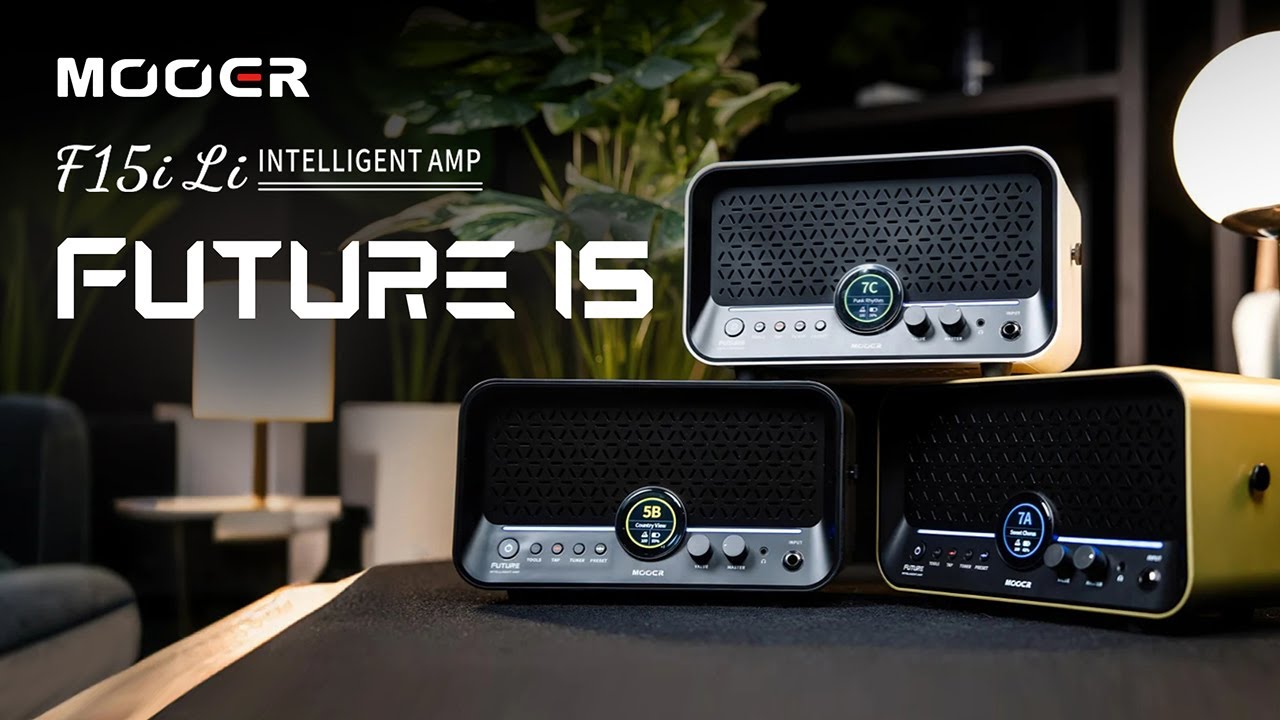 Mooer、タッチ画面付きの小型軽量デスクトップ・アンプ“F15i Li”を発売