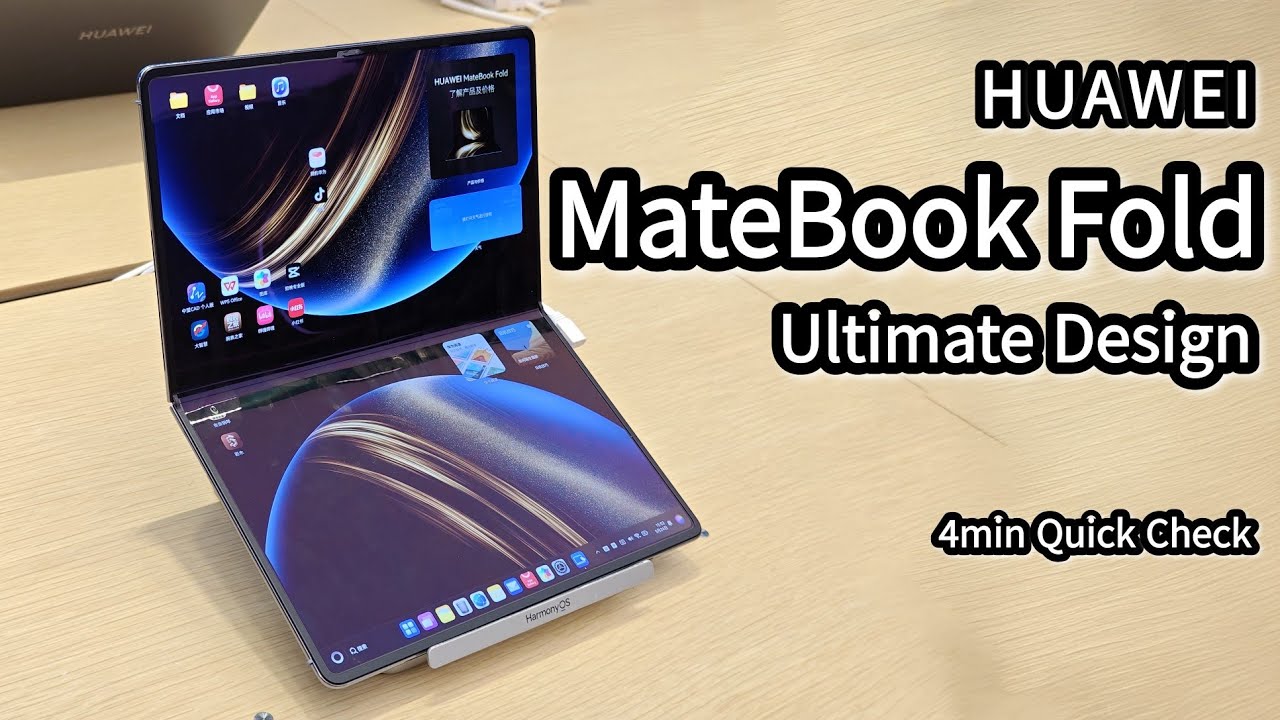 I tried out the HUAWEI MateBook Fold Ultimate Design - YouTube