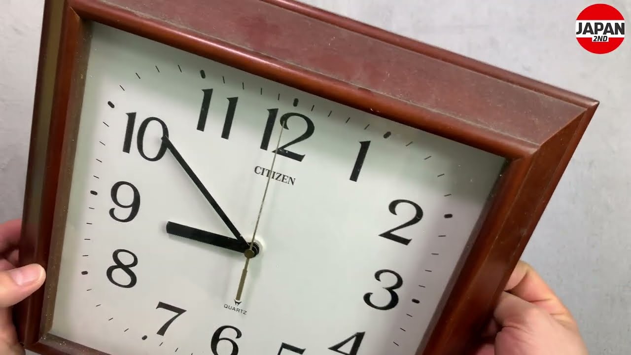 アンティーク 昭和レトロ CITIZEN シチズン 木製枠 壁掛け時計 掛時計