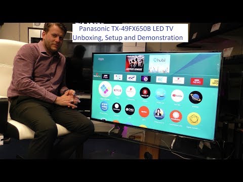 Panasonic TX-49FX650B 4K TV Unboxing and Demo - YouTube