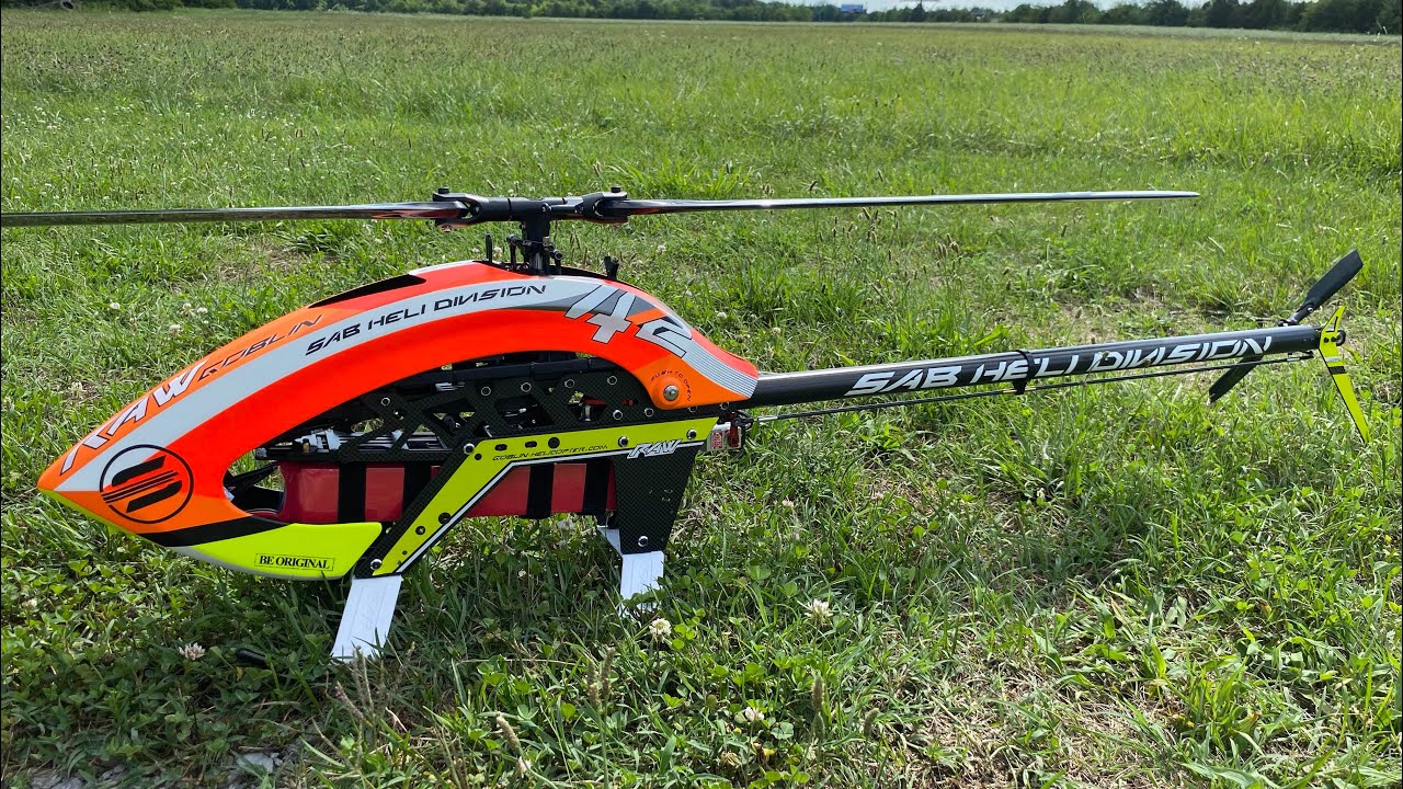 SAB Goblin RAW 700 Piuma Maiden Flight - YouTube