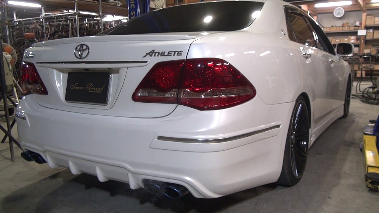 センスブランド 200 クラウン チタン4本出し フルストレート マフラー