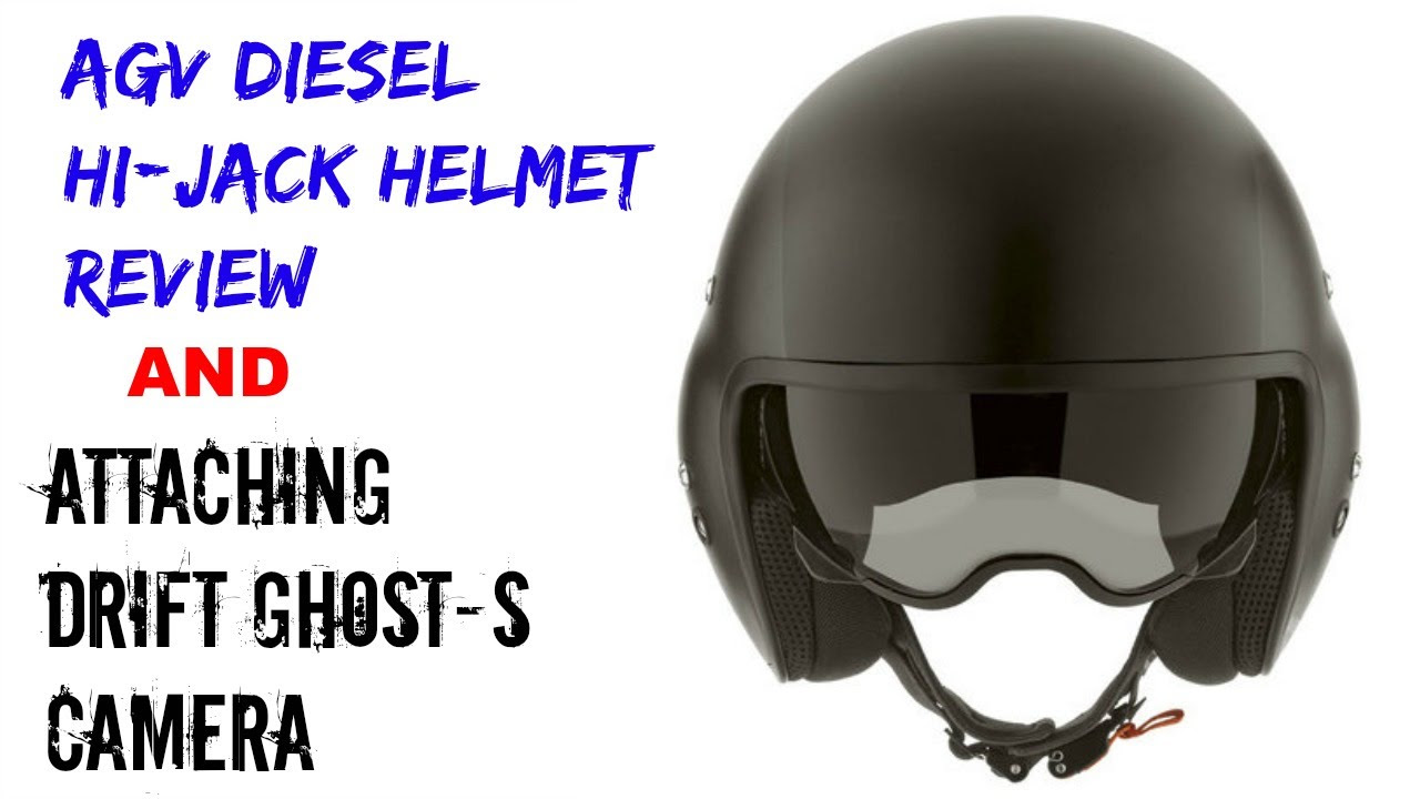 AGV Diesel Hi-Jack Helmet Review and Attaching Drift Ghost-S