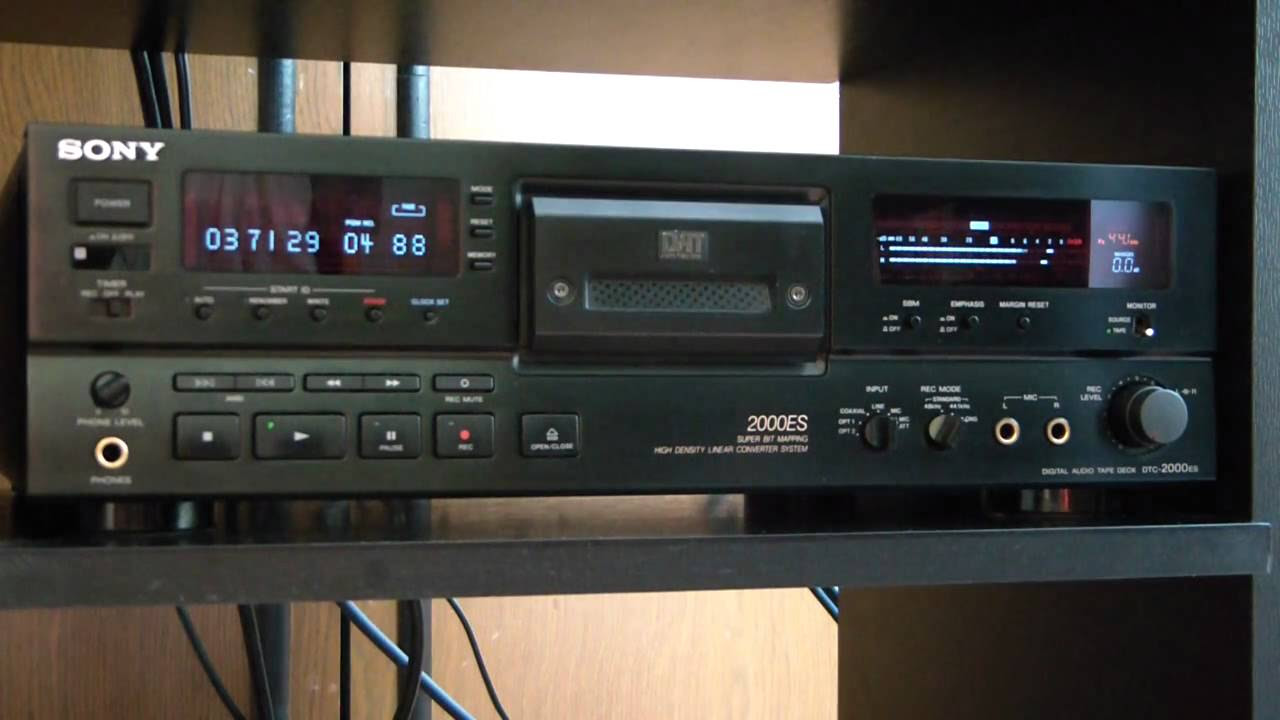 Sony DTC-2000ES very low hours - YouTube