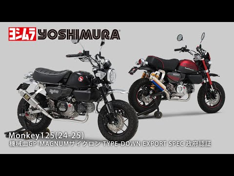 Monkey125(24-25) 機械曲GP-MAGNUMサイクロン TYPE-DOWN マフラー音