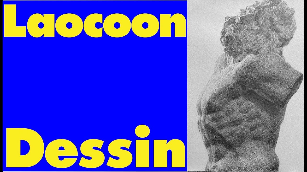 石膏像デッサン ＃9 ラオコーン 逆光 - YouTube