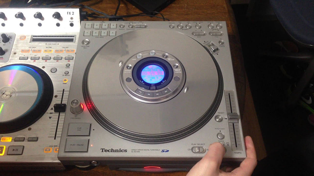 Technics SL-DZ1200 Direct Drive Turn Table CD demonstration - YouTube