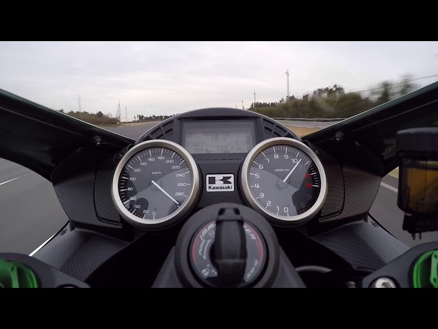 2018Ninja ZX-14Rの最高速テスト - YouTube