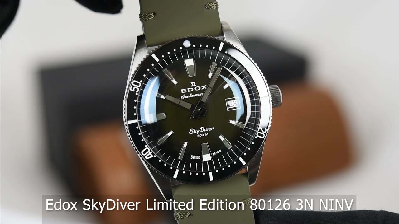 Edox SkyDiver Limited Edition 80126 3N NINV - YouTube
