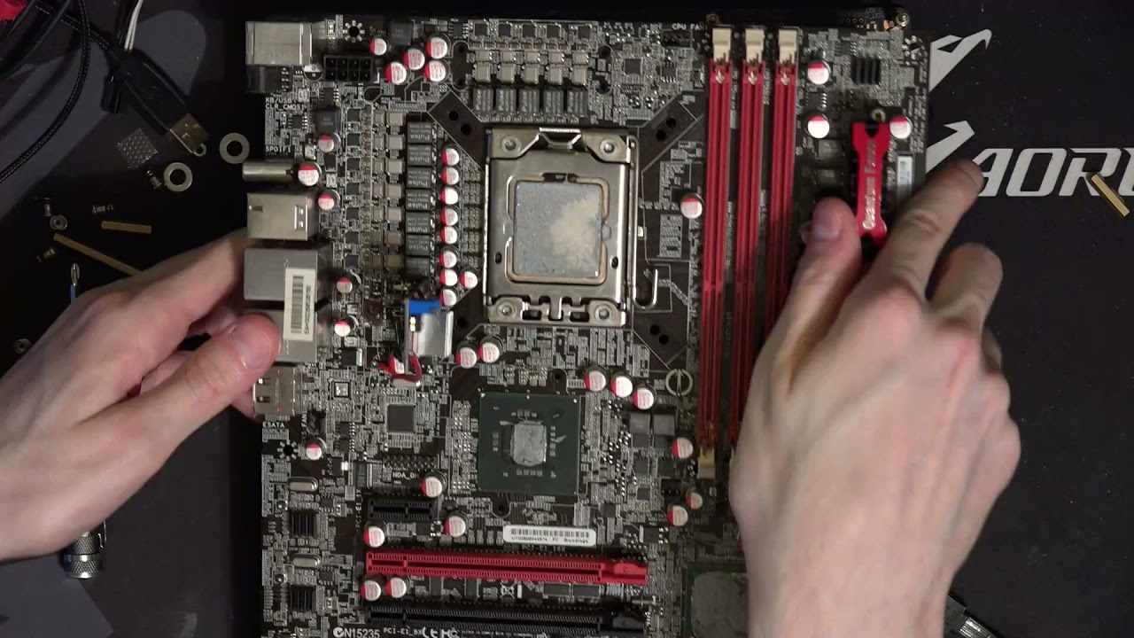 Motherboard necromancy: Foxconn X58 Bloodrage - YouTube