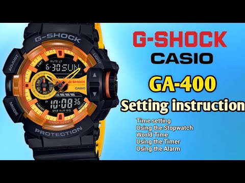 Casio G-Shock GA-400 setting instruction | Module 5398. - YouTube