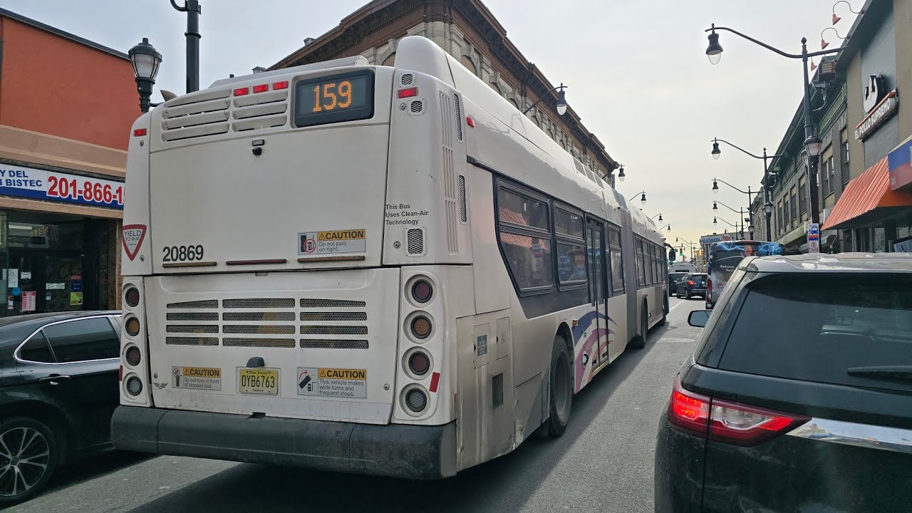 NJ TRANSIT 159 NEW YORK VIA BERGENLINE AV (NFI XD60 20869) - YouTube