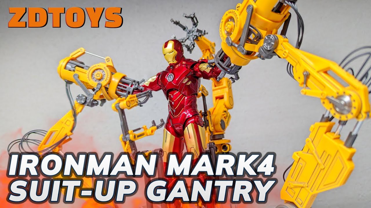 ZDTOYS】IRONMAN MARKⅣ SUIT-UP GANTRY REVIEW【MARVEL】 - YouTube