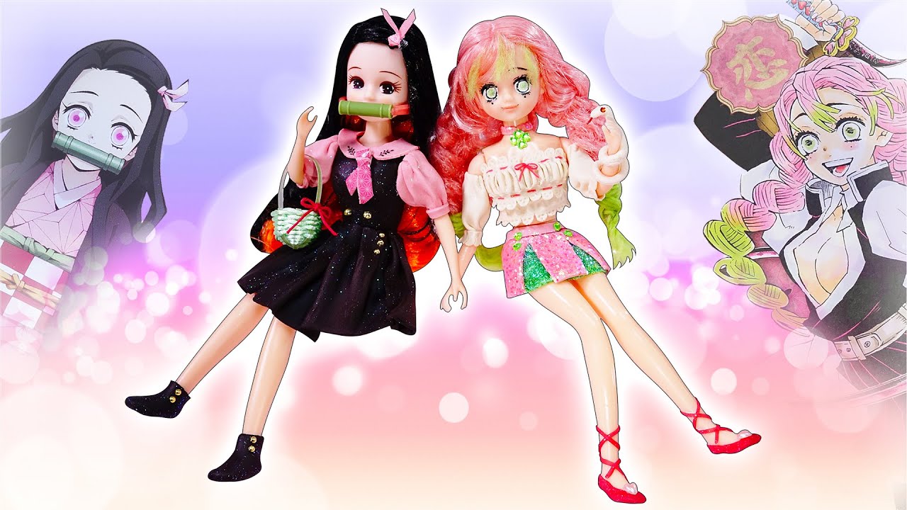 Demon Slayer] Licca-chan❤Transform with clay clothes✨Nezuko and