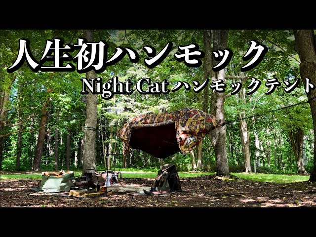 ソロキャンプ】Night Catのハンモックテントはデザインも機能も最高で