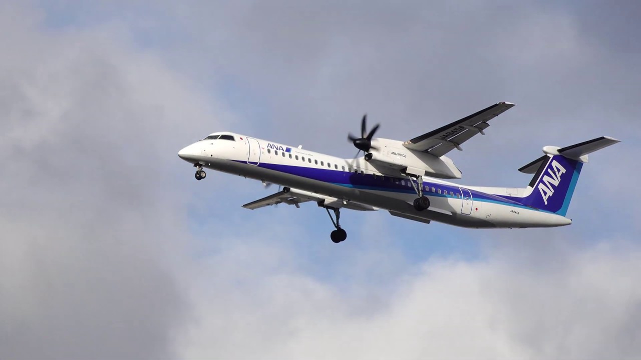 ボンバルディアDHC8-Q400 (ANA1690/大分発) ＠ 伊丹空港 2020-03-29T16