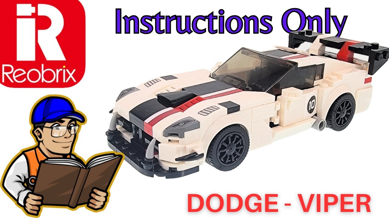 Reobrix Instructions Only - Dodge Viper (683) (Mini Car Series
