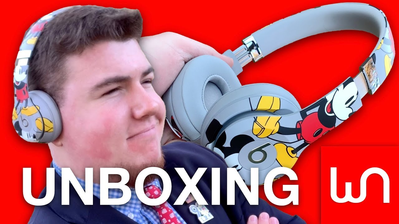 Mickey Mouse Beats Solo 3 Wireless Unboxing! - YouTube