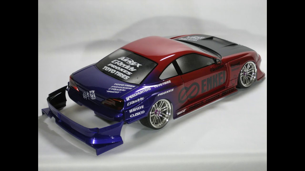 ラジコンボディ制作】S15シルビア キャンディレッド/メタリック