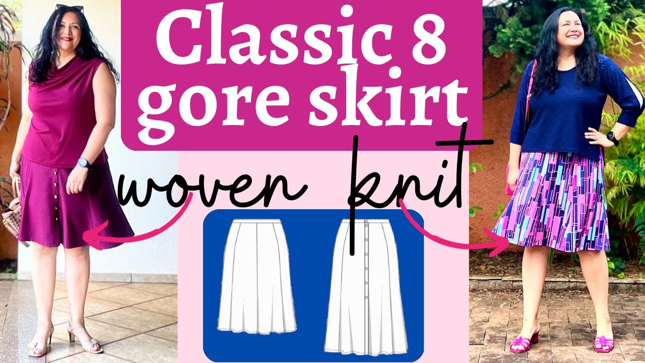 Lovely CLASSIC: 8 gore skirt in WOVEN & KNIT. Florence skirt