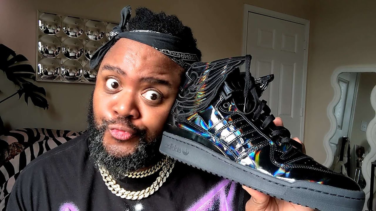 The LOUDEST Sneakers EVER!!!!? Jeremy Scott Adidas Forum Wings