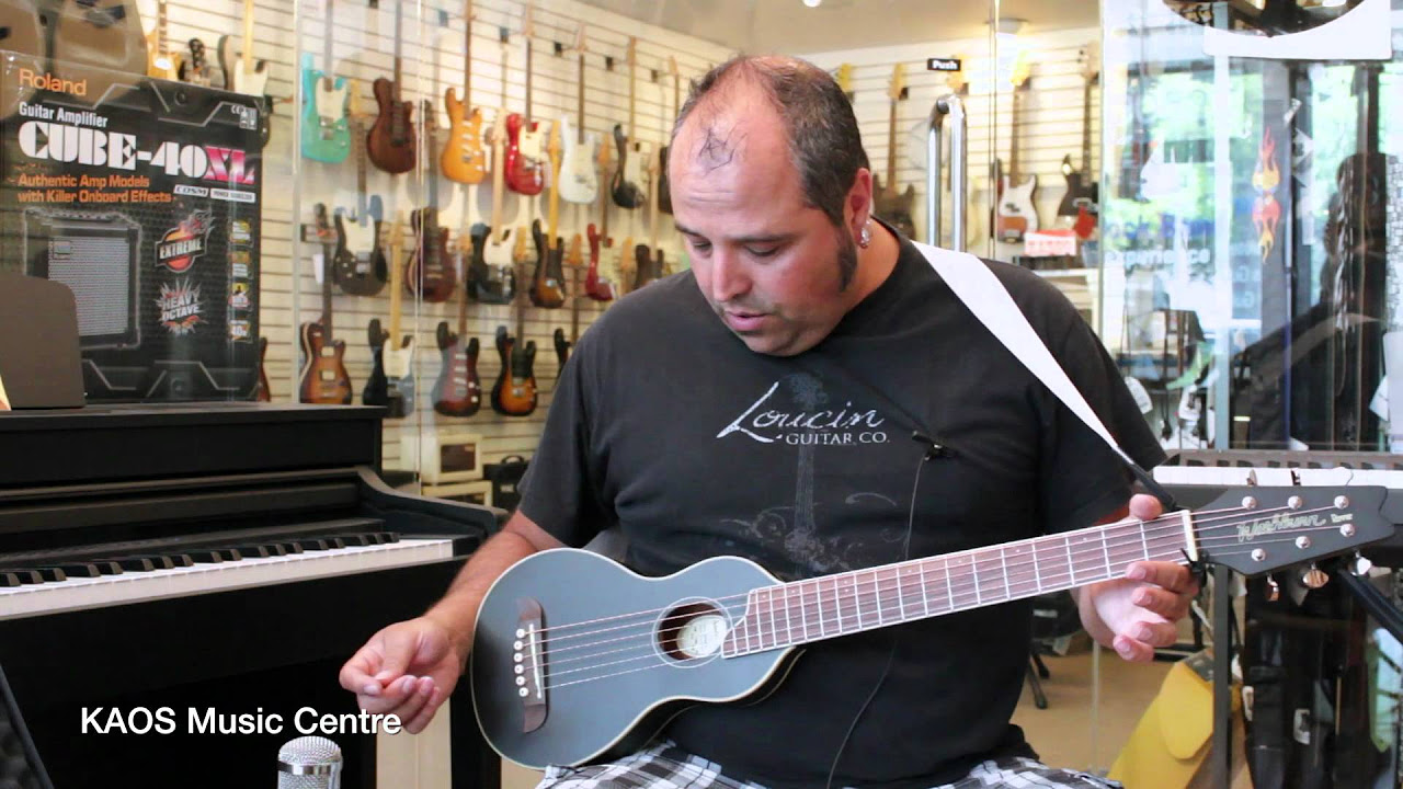 Gear Review Washburn Rover Travel Guitar - YouTube