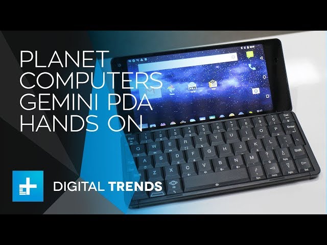 Planet Computers Gemini PDA - Hands On at MWC 2018 - YouTube