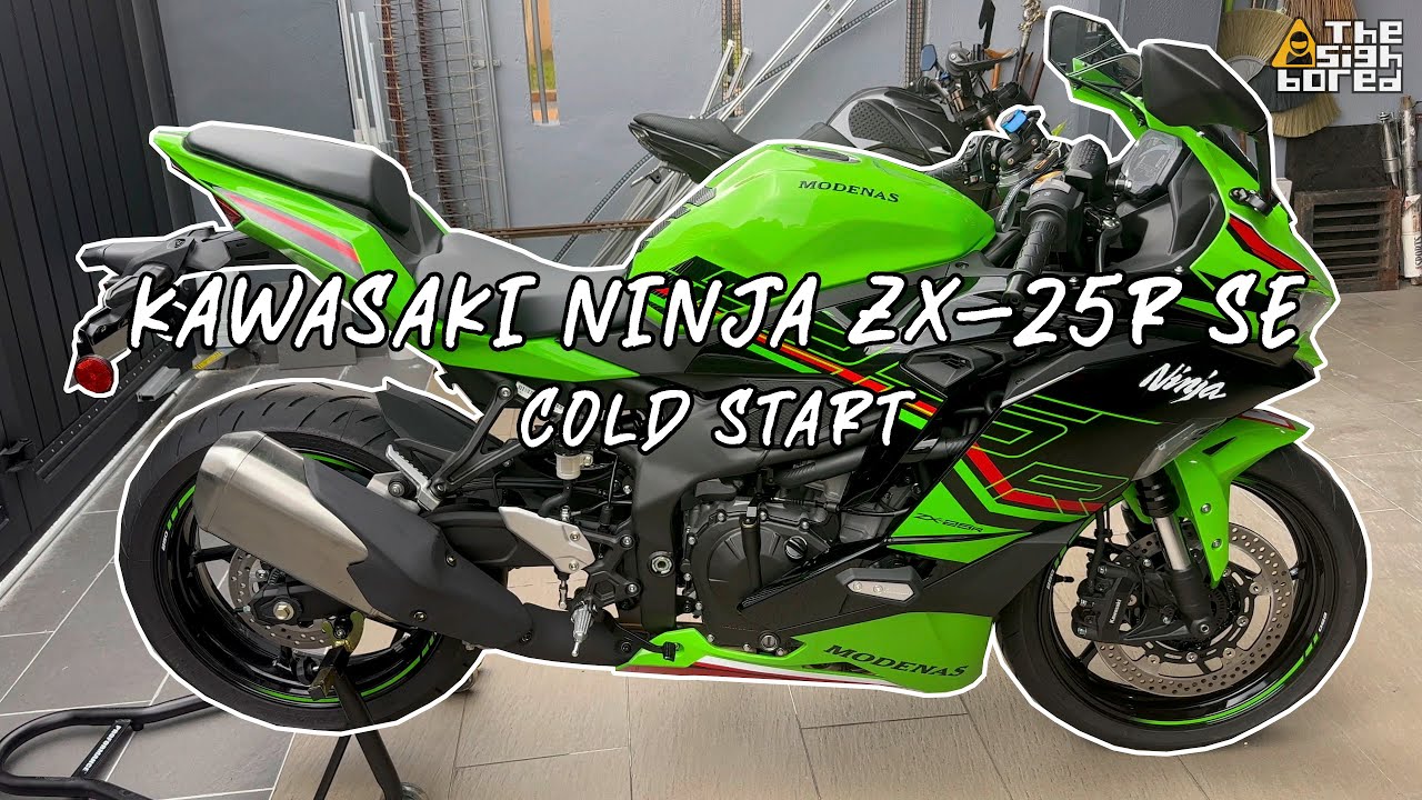 Modenas x Kawasaki Ninja ZX-25R SE | Cold start | Warm up - YouTube
