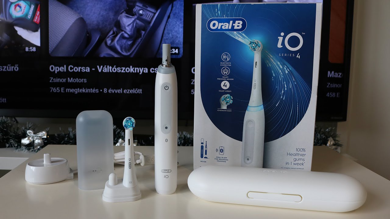 Oral-B iO Series 4 - Unboxing, Test & Cleaning - YouTube