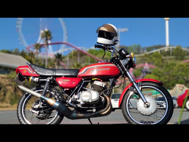 Kawasaki 250SS初期型 ゼンシン レーシング集合芋チャンバー - YouTube