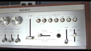 Youthful Regrets] SONY TA-1150 Integrated Amplifier - YouTube