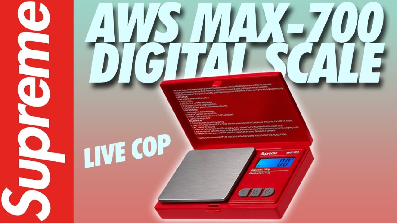 LIVE COP: SUPREME AWS MAX-700 SCALE! (L) - YouTube