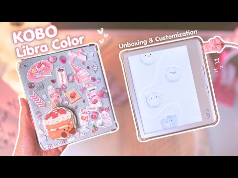 Kobo Libra Colour Aesthetic Unboxing ✨ Accessories