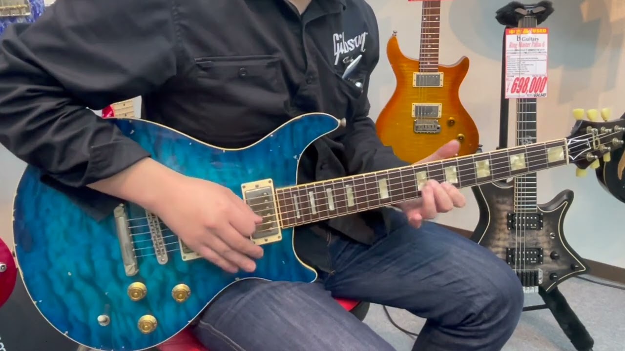 試奏動画！b3 Guitars SL PLanet Blue Burst【商品紹介@Guitar Planet