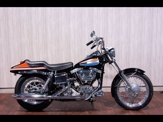 ID646 ハーレーダビッドソン 1972年 FX 1200 ボートテール - YouTube