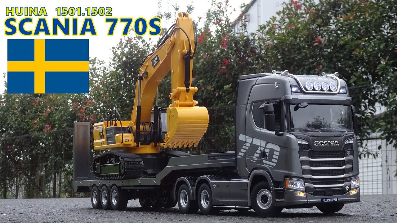 HUINA 1/18 SCALE 1501/1502】SCANIA 770S 屋外シェイクダウン