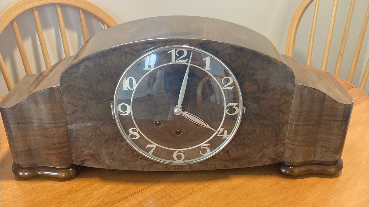 1930s F.M.S. (Mauthe) Westminster Chimes Mantel Clock - YouTube