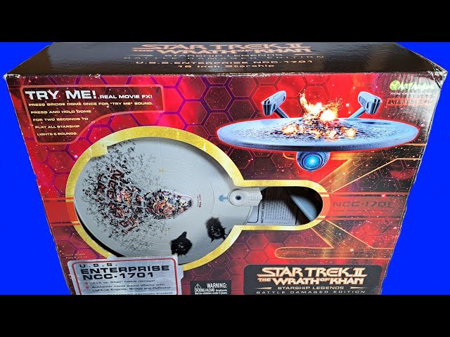 Unboxing an Art Asylum Battle Damaged Star Trek Enterprise NCC