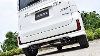 スペーシアカスタム ターボ マフラー MK53S ロッソモデロ 4本出し