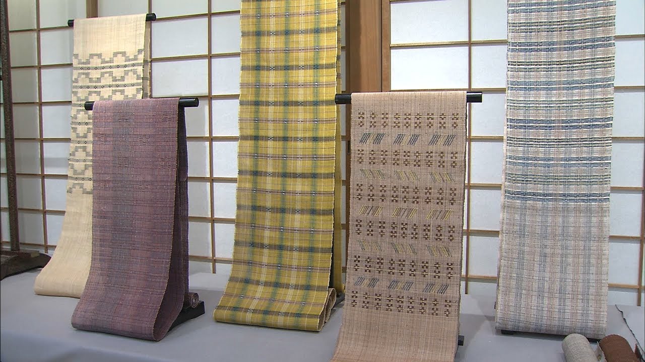 Living National Treasure revives Okinawa's traditional woven