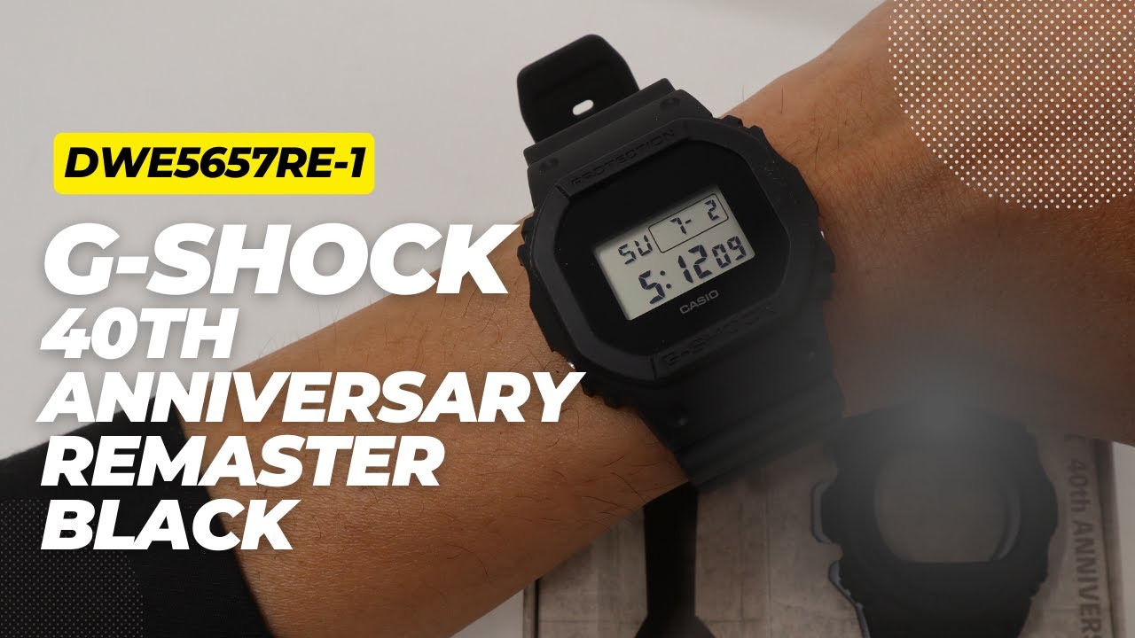 CASIO G-SHOCK 40th ANNIVERSARY REMASTER BLACK DIGITAL 5600 SERIES