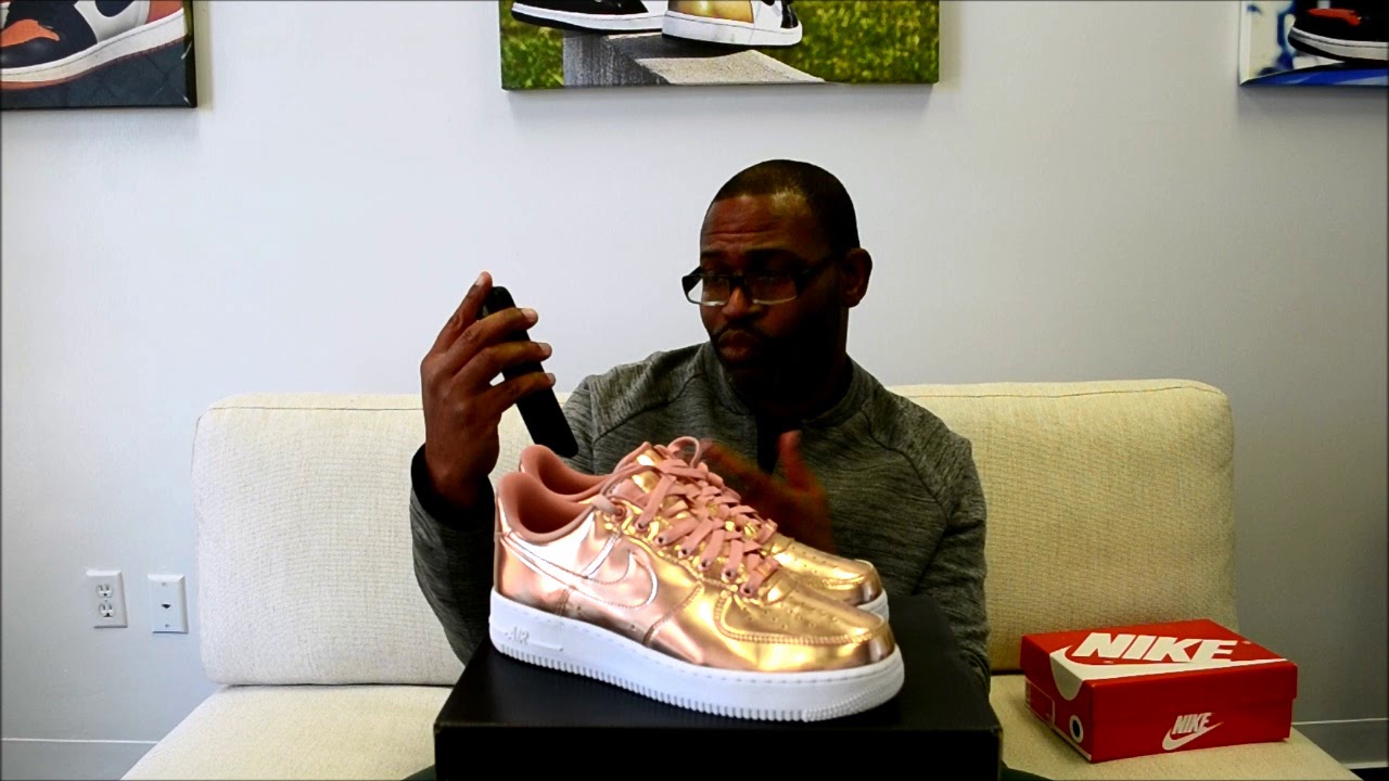 Nike WMNS Air Force 1 SP Metallic Red/Bronze-Rose Gold CQ6566-900